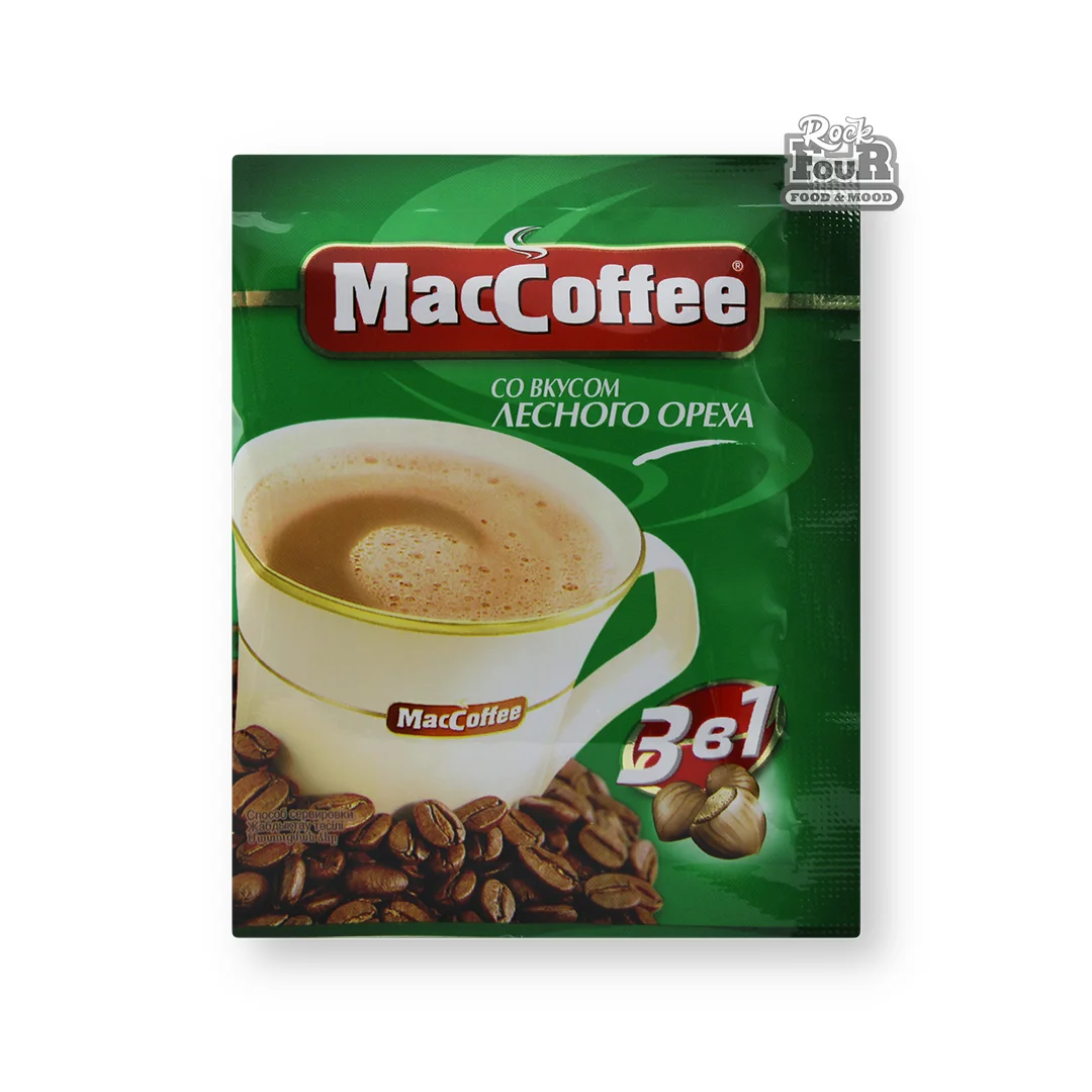 Instant coffee drink 3 in 1 "MacCoffee" with hazelnut flavor 18g